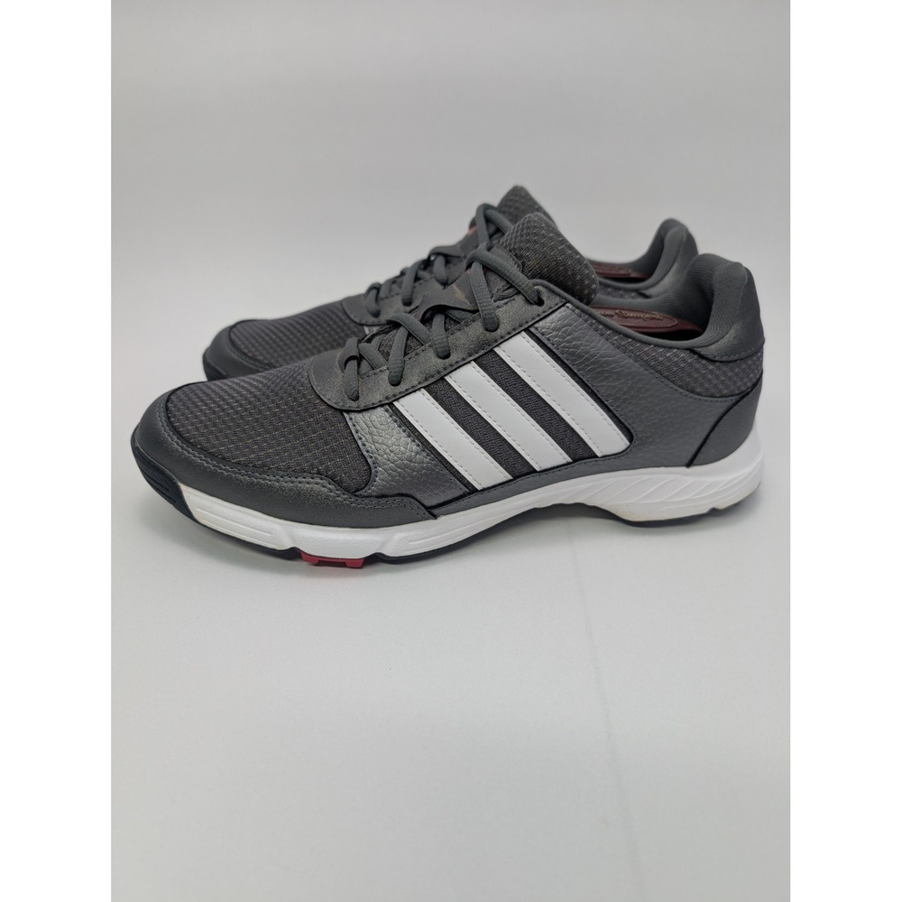Adidas Tech Response Golf Shoes Men's Size 8 Iron Metallic White Silver Q44710
